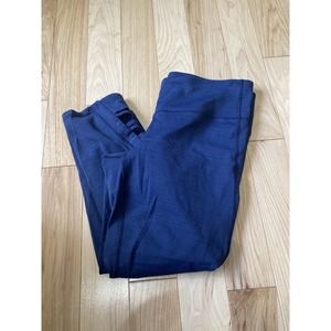 athleta Navy Blue Cropped Legging With Side Cut Out Size M